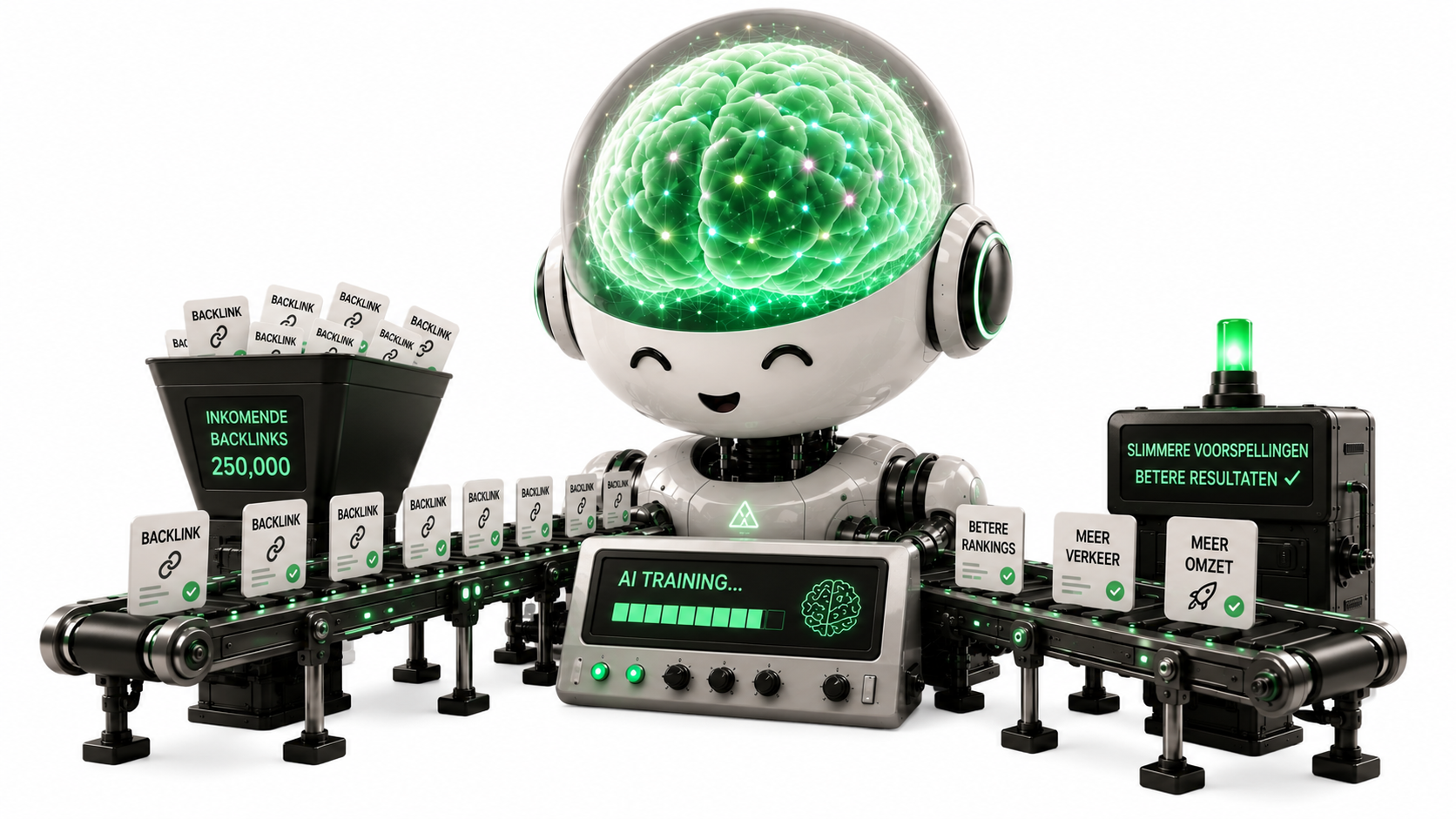 WE VOEDDEN ONZE AI MET 250.000 BACKLINKS