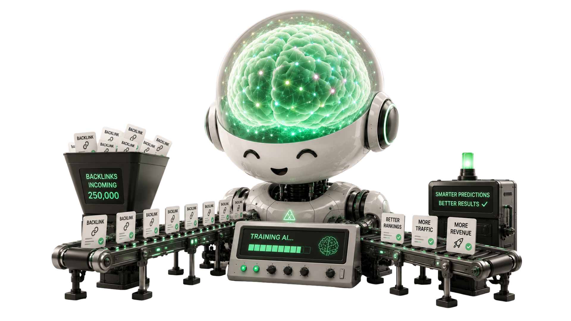 WE FED OUR AI 250,000 BACKLINKS